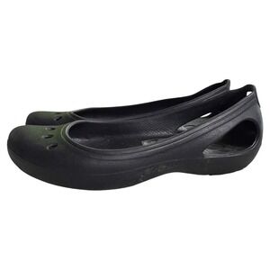 Crocs Kadee women flats black closed toe arch support Comfort US‎ Size 7
